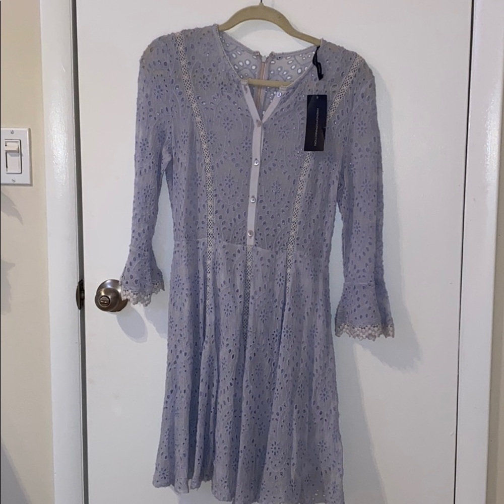 Baby blue eyelet dress